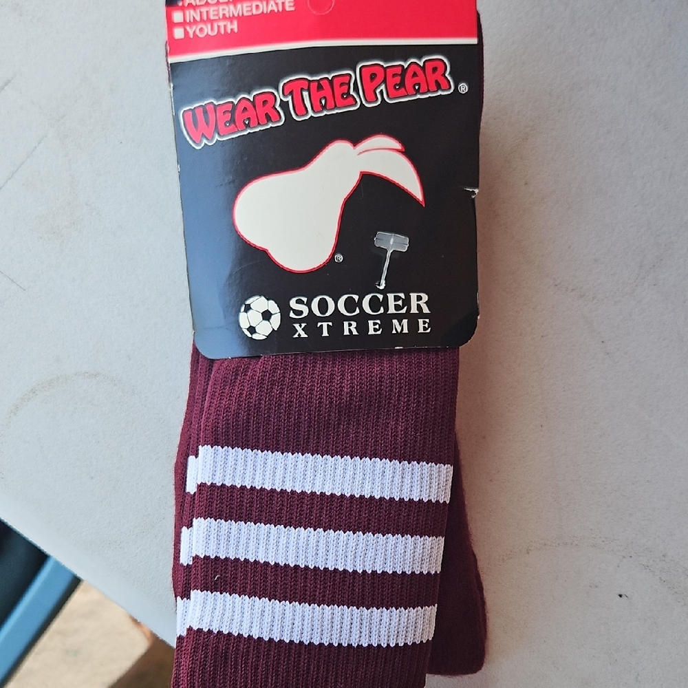 Maroon Soccer Socks